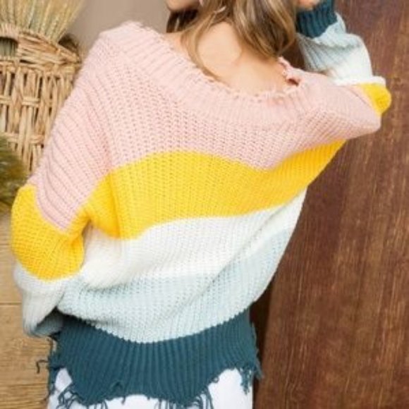 MultiColor Knit sweaters - Picture 2 of 3
